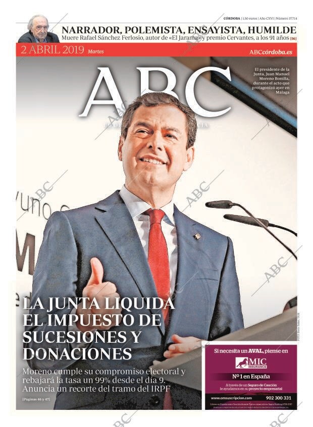 ABC CORDOBA 02-04-2019 página 1