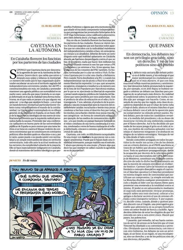 ABC MADRID 12-04-2019 página 13