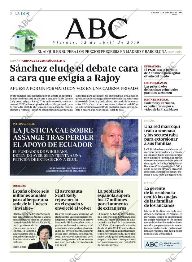 ABC MADRID 12-04-2019 página 2