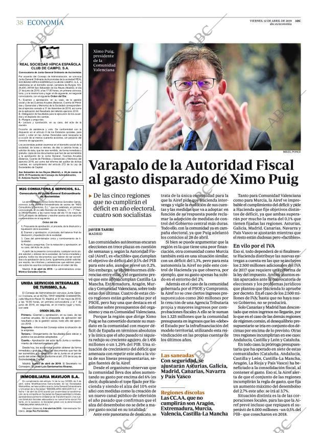 ABC MADRID 12-04-2019 página 38