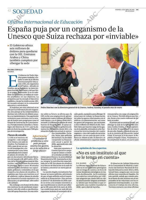 ABC MADRID 12-04-2019 página 42