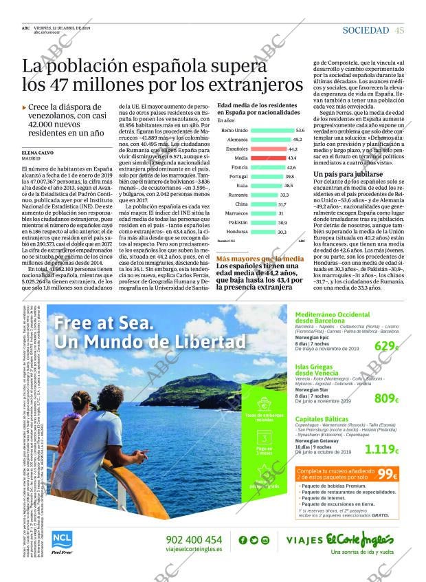 ABC MADRID 12-04-2019 página 45