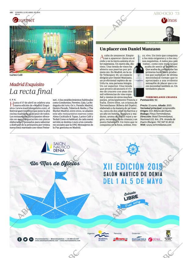 ABC MADRID 12-04-2019 página 73