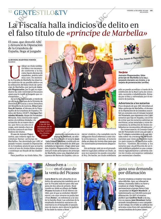 ABC MADRID 12-04-2019 página 92
