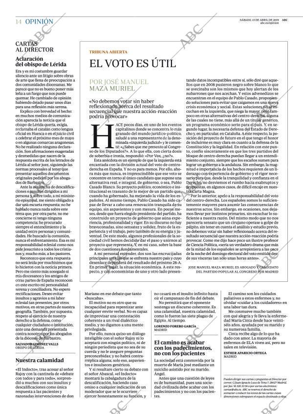 ABC MADRID 13-04-2019 página 14