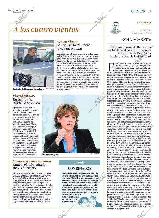 ABC MADRID 13-04-2019 página 15
