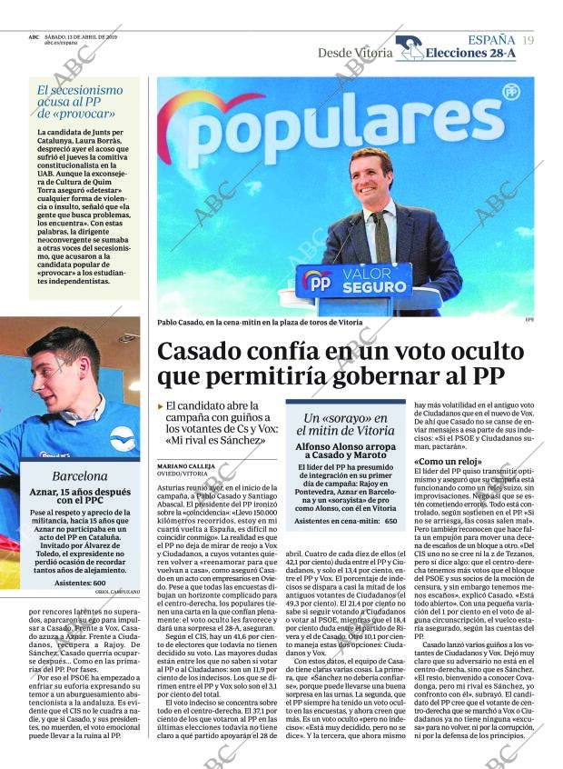 ABC MADRID 13-04-2019 página 19