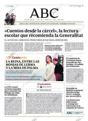 ABC MADRID 13-04-2019 página 2