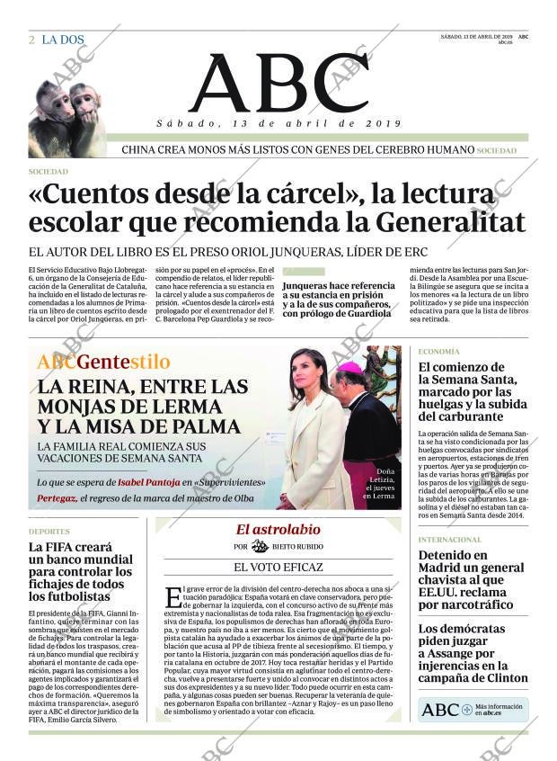 ABC MADRID 13-04-2019 página 2