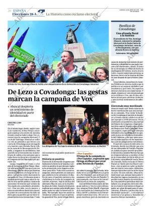 ABC MADRID 13-04-2019 página 20
