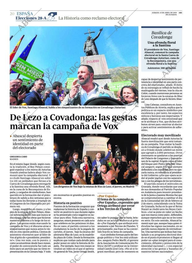 ABC MADRID 13-04-2019 página 20