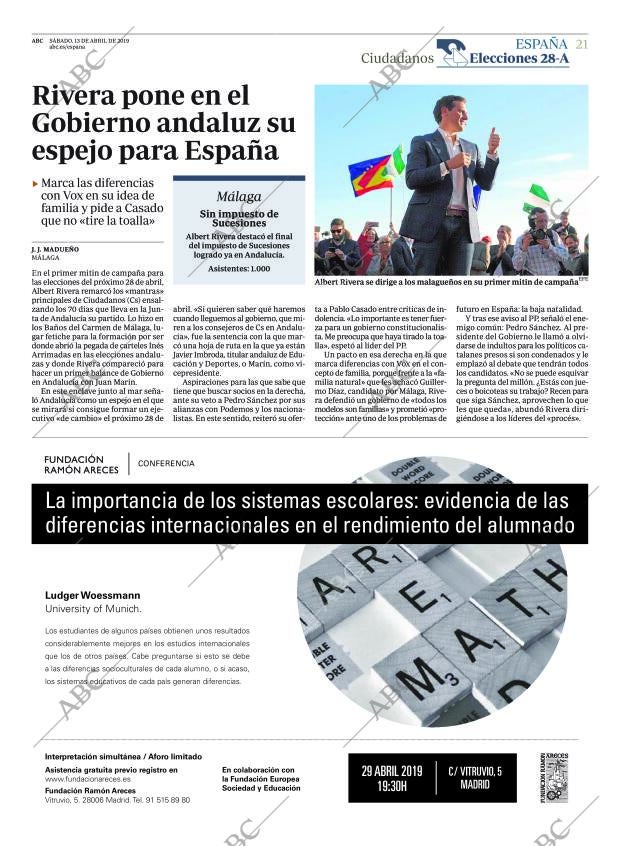 ABC MADRID 13-04-2019 página 21