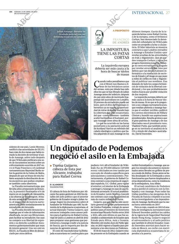 ABC MADRID 13-04-2019 página 27