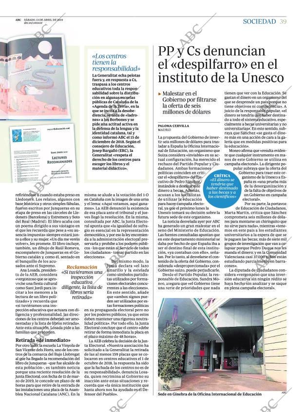 ABC MADRID 13-04-2019 página 39