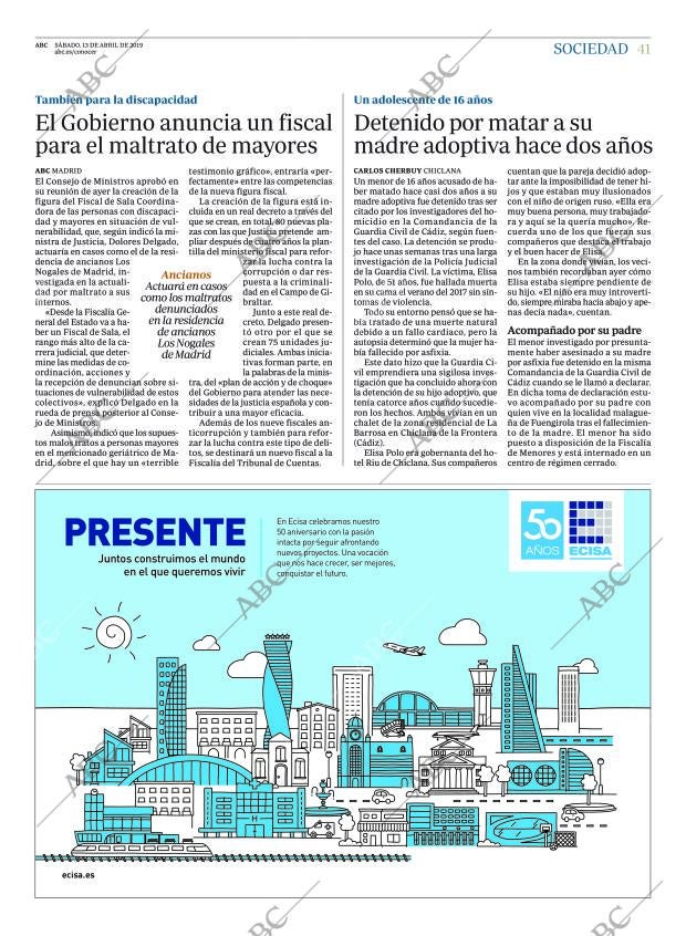 ABC MADRID 13-04-2019 página 41