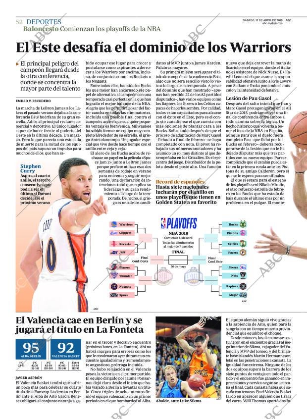 ABC MADRID 13-04-2019 página 52
