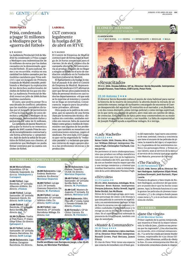 ABC MADRID 13-04-2019 página 86