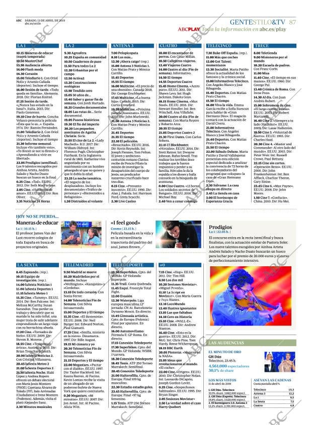 ABC MADRID 13-04-2019 página 87