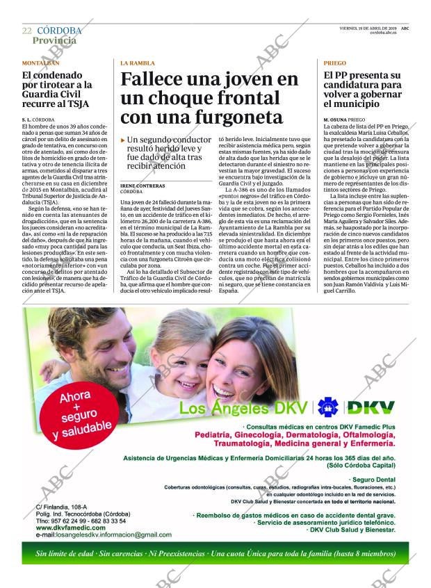 ABC CORDOBA 19-04-2019 página 22