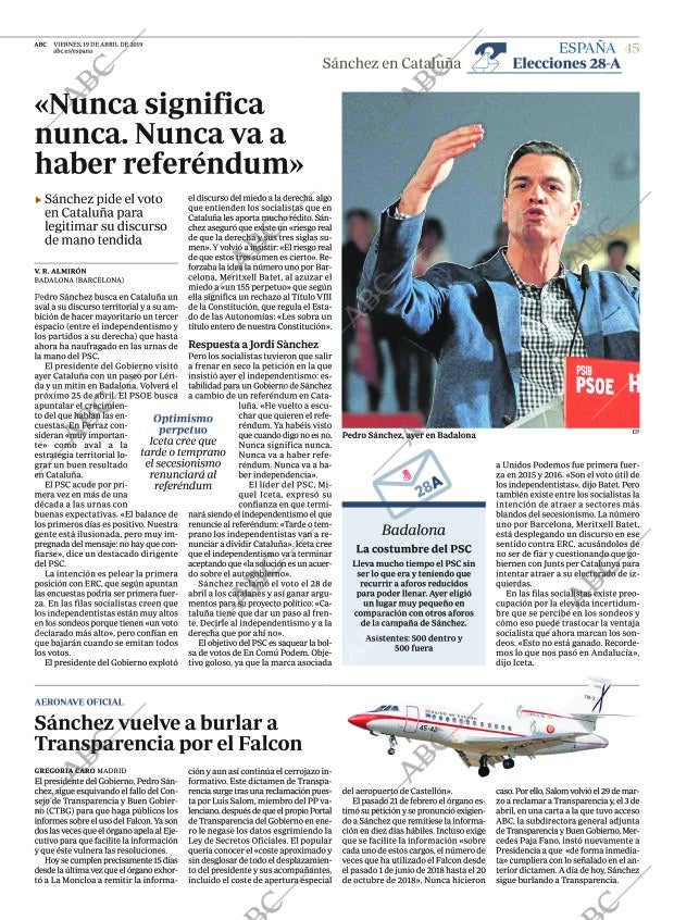 ABC CORDOBA 19-04-2019 página 45