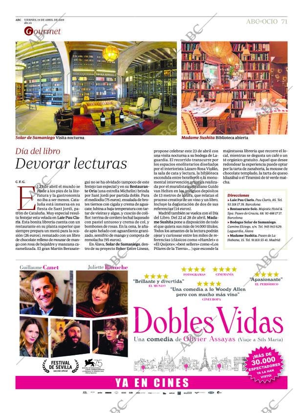 ABC CORDOBA 19-04-2019 página 71