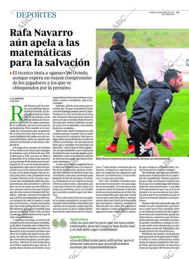 ABC CORDOBA 19-04-2019 página 74