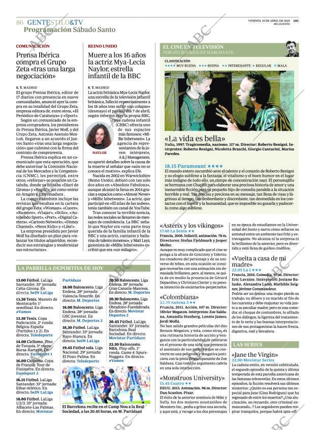 ABC CORDOBA 19-04-2019 página 86