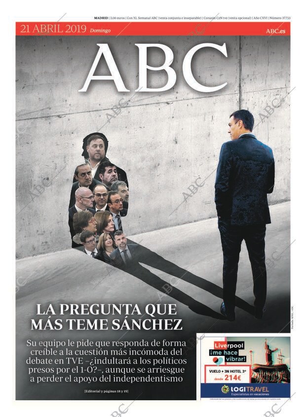 ABC MADRID 21-04-2019 página 1