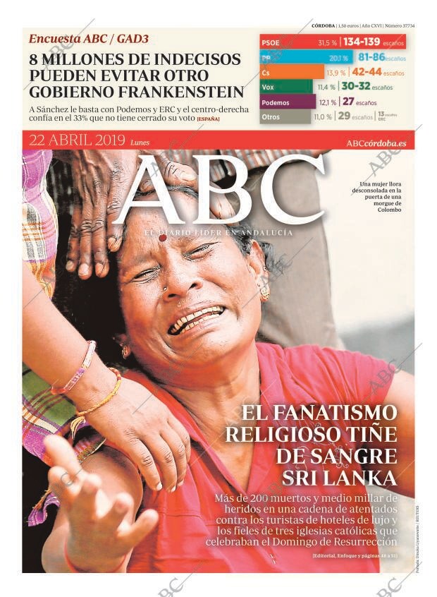 ABC CORDOBA 22-04-2019 página 1