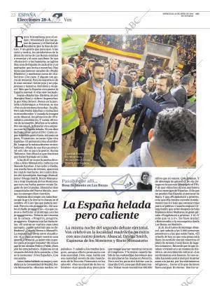 ABC MADRID 24-04-2019 página 22