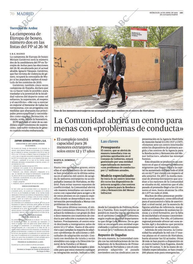 ABC MADRID 24-04-2019 página 70