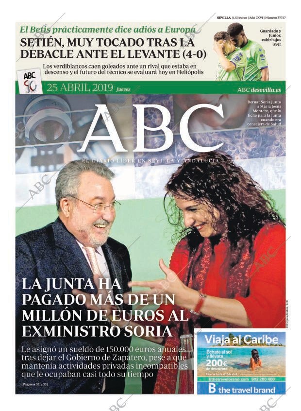 ABC SEVILLA 25-04-2019 página 1