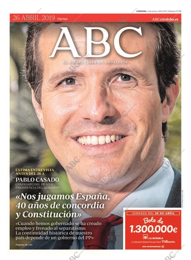 ABC CORDOBA 26-04-2019 página 1