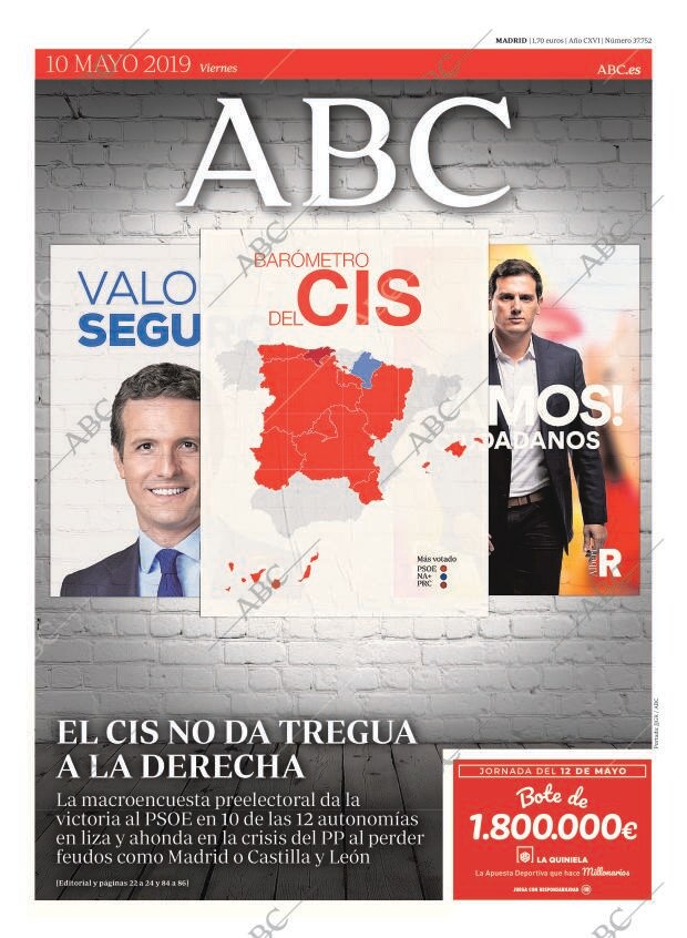 ABC MADRID 10-05-2019 página 1