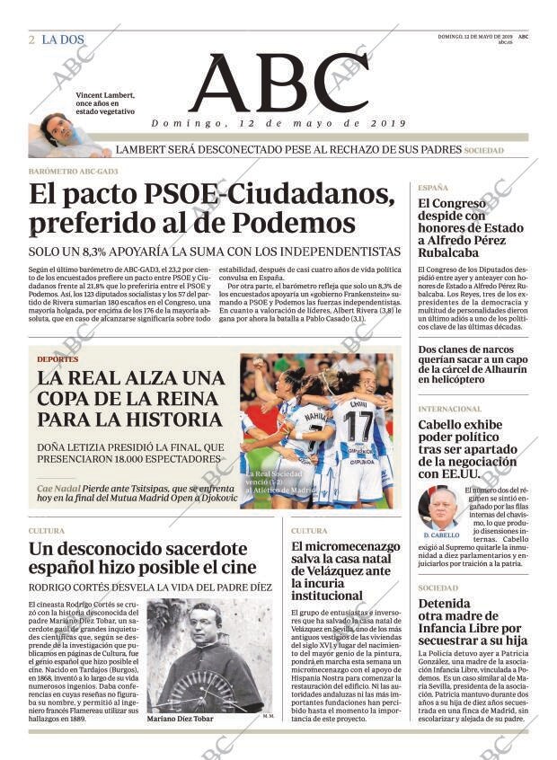 ABC MADRID 12-05-2019 página 2