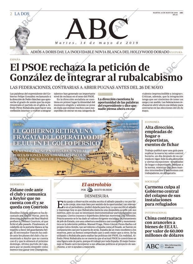 ABC MADRID 14-05-2019 página 2