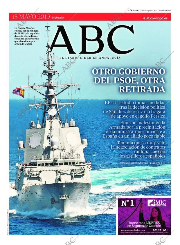 ABC CORDOBA 15-05-2019 página 1