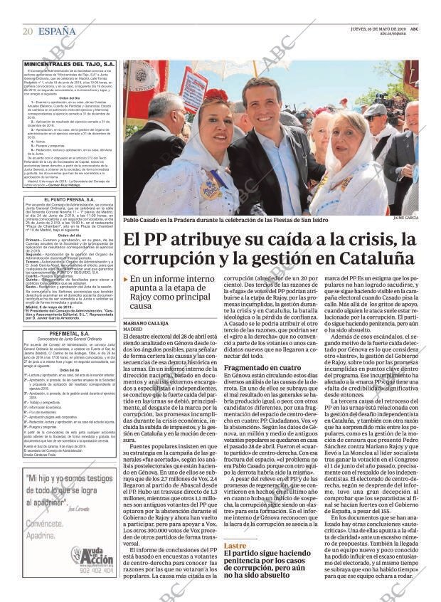 ABC MADRID 16-05-2019 página 20