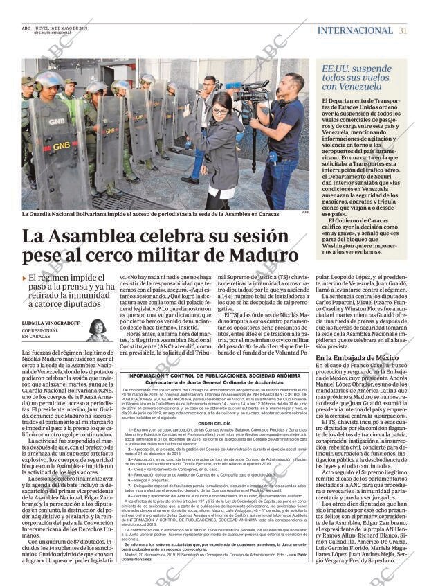 ABC MADRID 16-05-2019 página 31