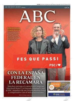 ABC MADRID 18-05-2019 página 1