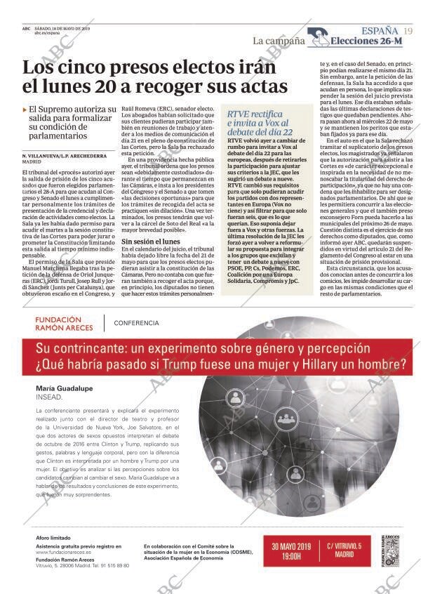 ABC MADRID 18-05-2019 página 19