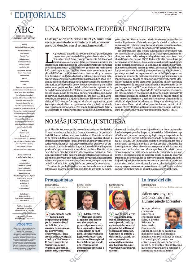 ABC MADRID 18-05-2019 página 4