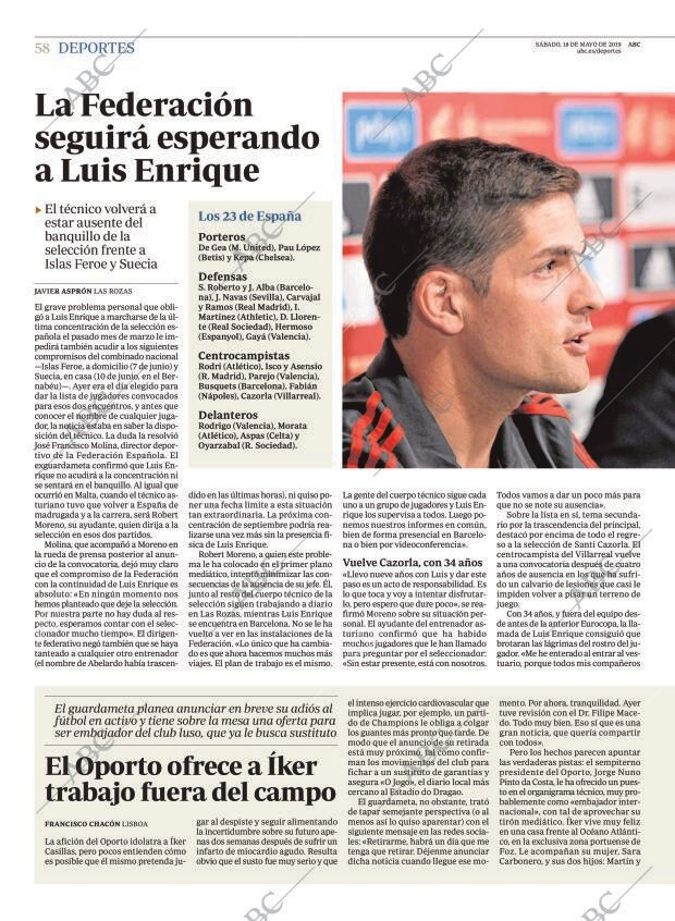ABC MADRID 18-05-2019 página 58