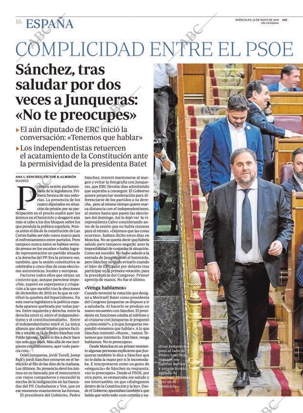ABC MADRID 22-05-2019 página 16