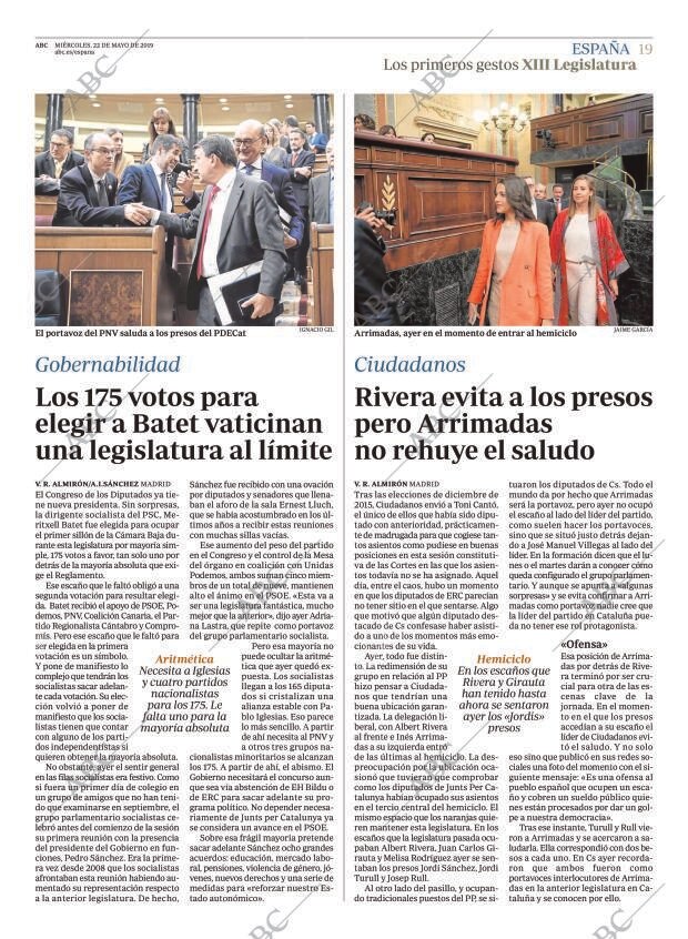 ABC MADRID 22-05-2019 página 19