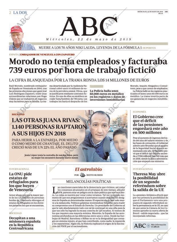 ABC MADRID 22-05-2019 página 2