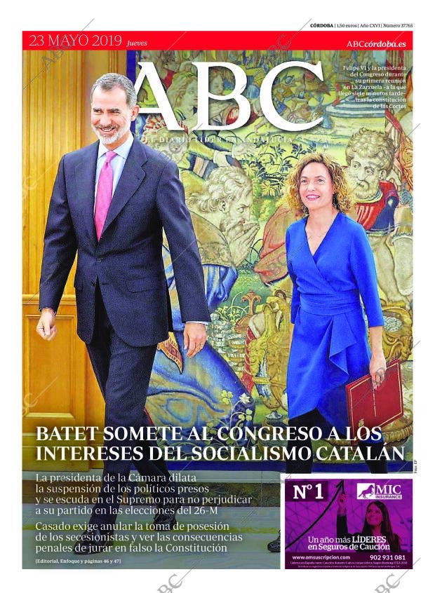 ABC CORDOBA 23-05-2019 página 1