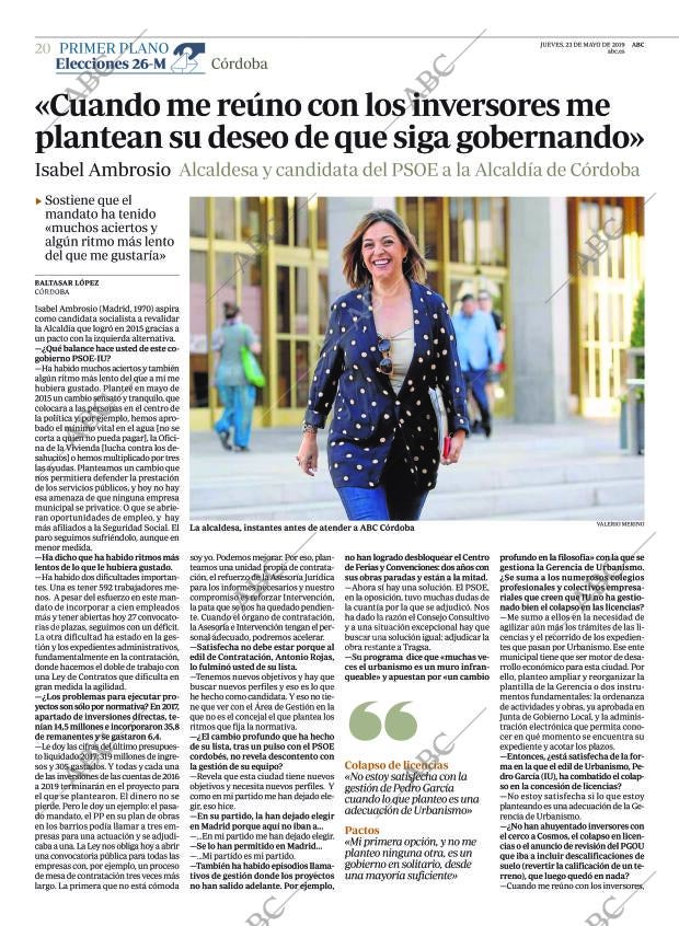 ABC CORDOBA 23-05-2019 página 20
