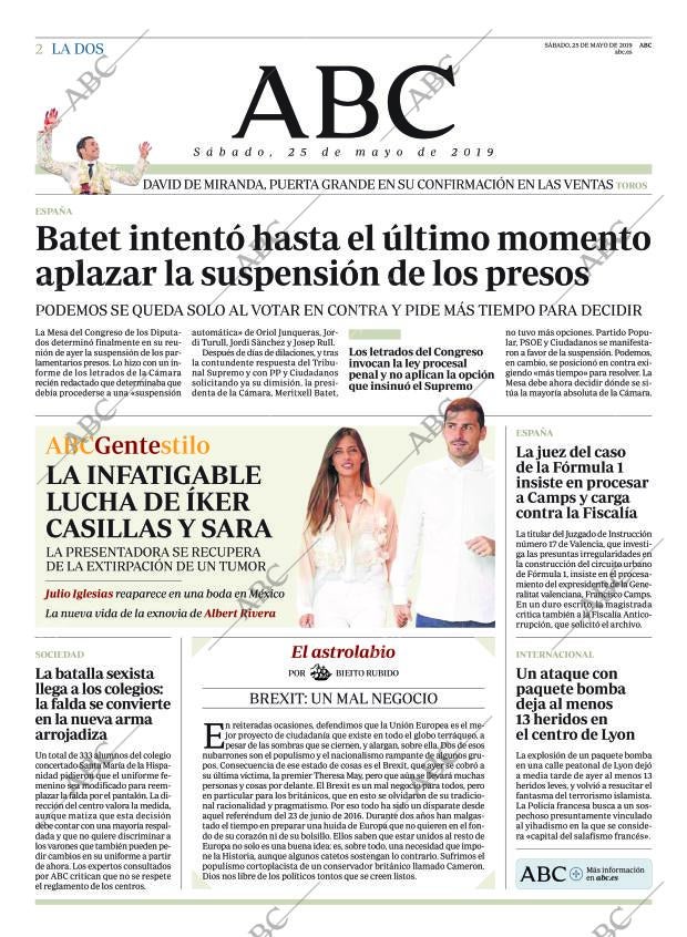 ABC MADRID 25-05-2019 página 2