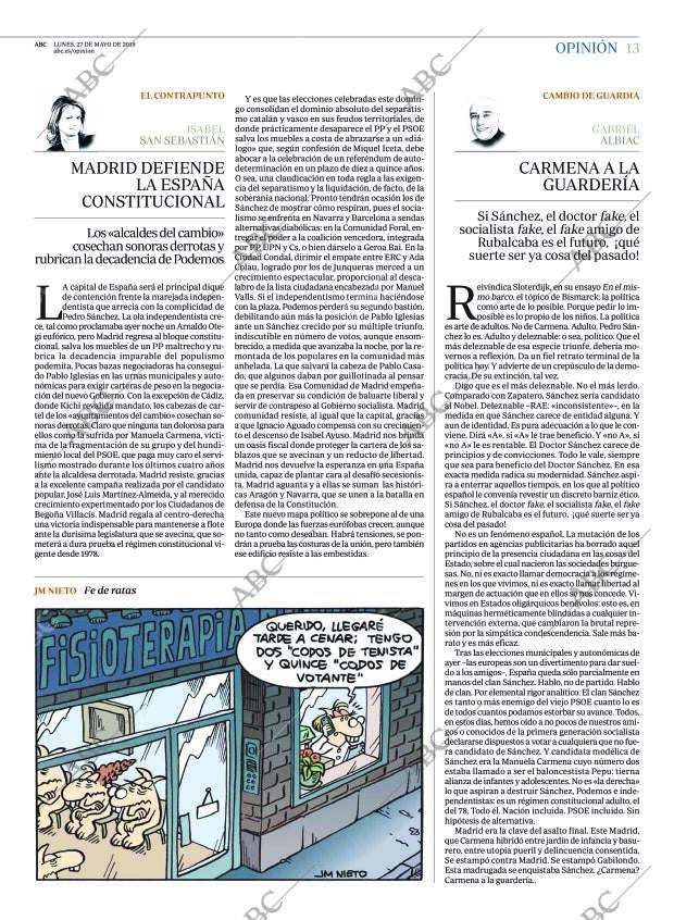 ABC MADRID 27-05-2019 página 13
